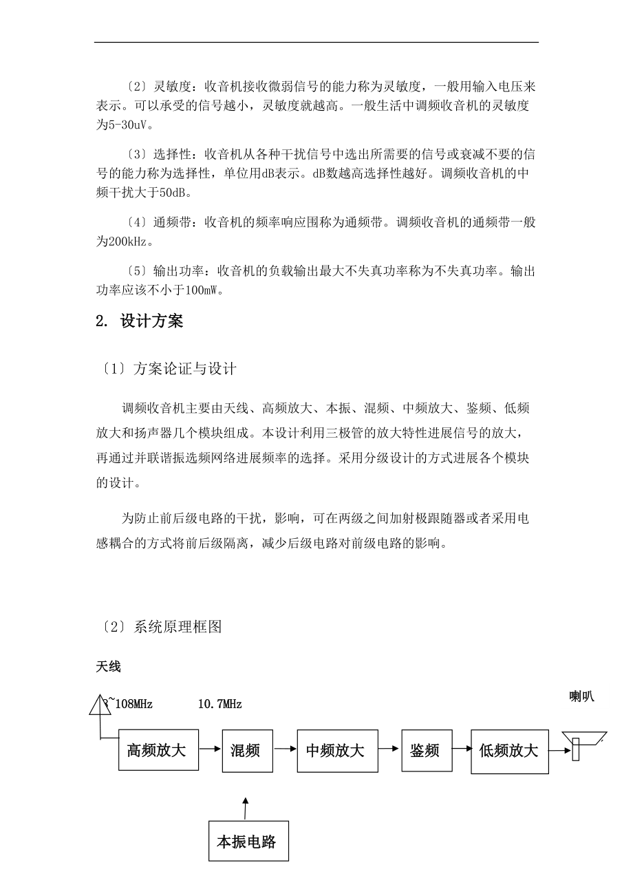 调频收音机设计仿真资料报告材料.doc_第2页