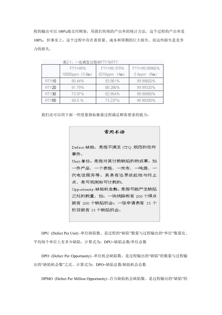 6西格玛管理中常用的度量指标2.docx_第3页