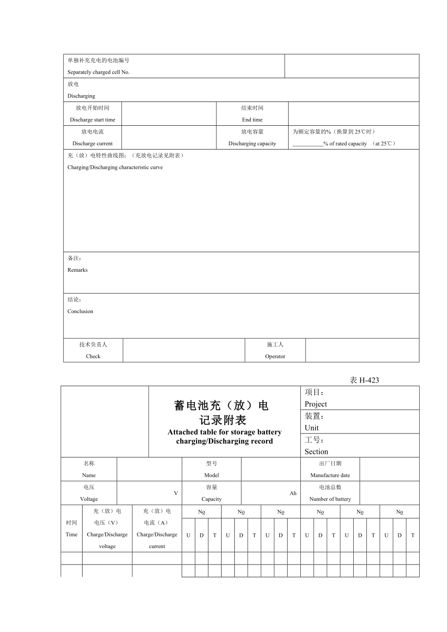 电气仪表工程安装调试记录DOC57页.doc_第3页