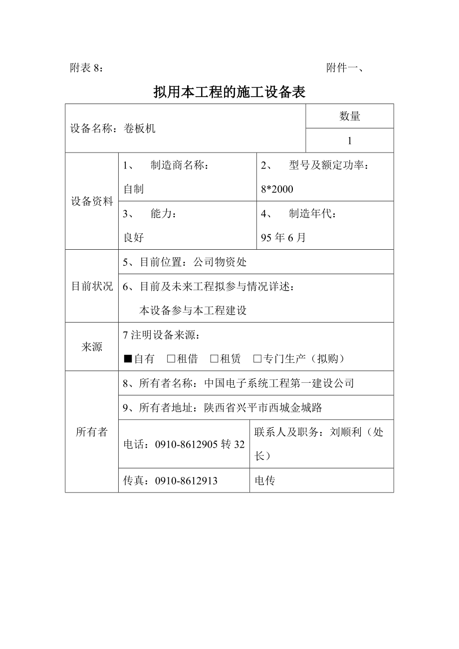 施工设备DOC15页.doc_第1页