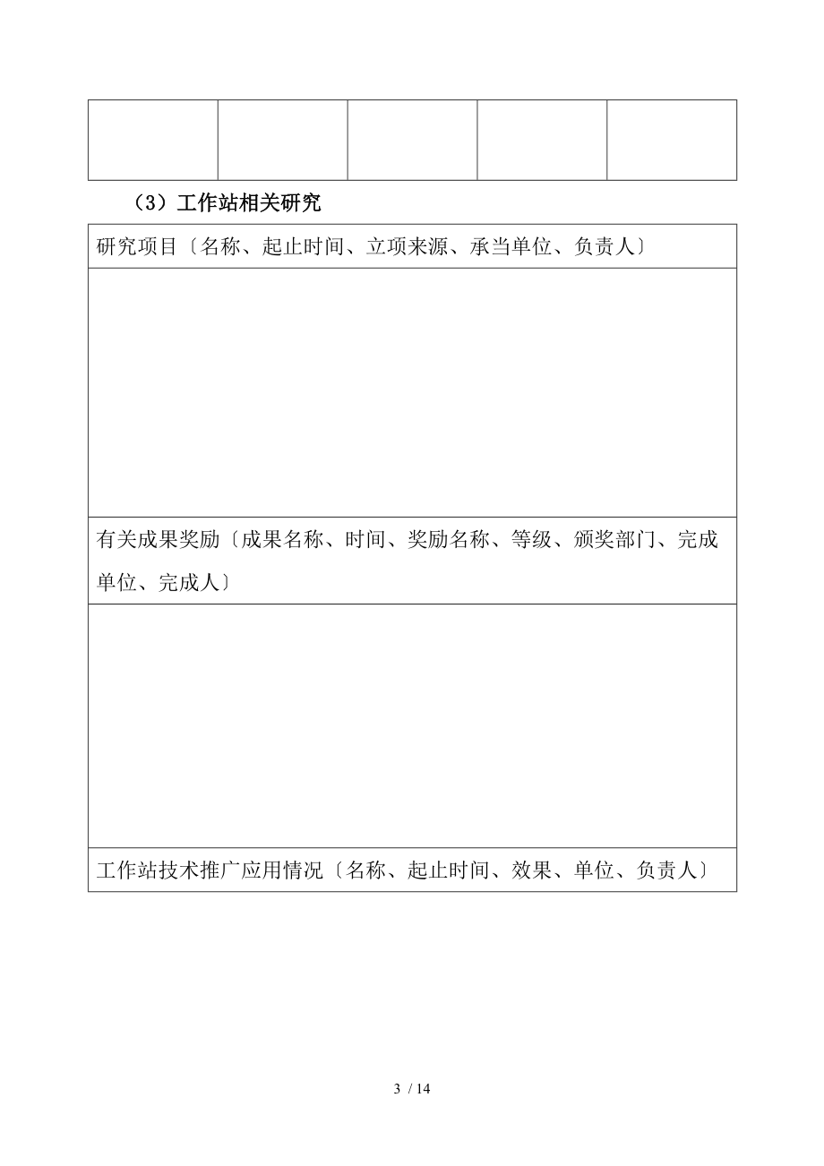 国家中医药管理局中医学术流派传承工作室二级工作站申报书范本.doc_第3页