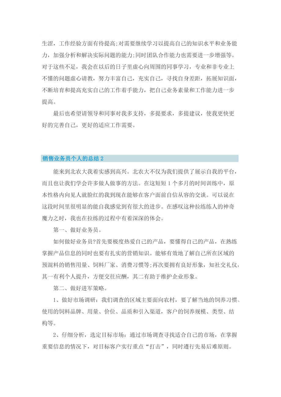 销售业务员个人的总结.doc_第2页