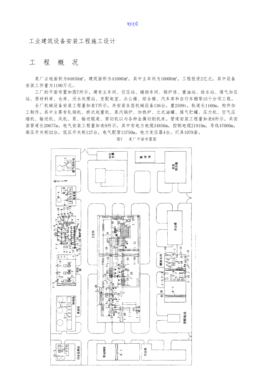 4万平米工业厂房设备安装施工设计说明.doc_第2页