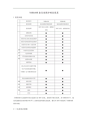 NSR641R备自投保护测控装置v59.doc