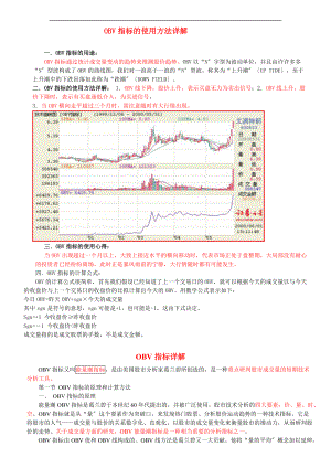 OBV指标详解OBV能量潮地使用及分析报告报告材料技巧.doc