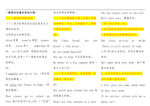 一般现在时知识点汇总.doc