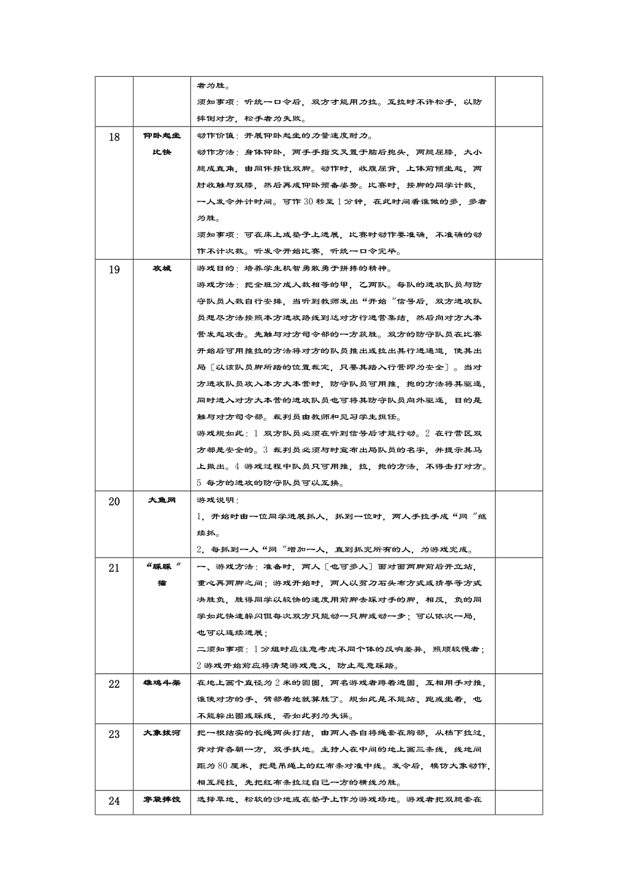 全面100个小学体育游戏.doc_第3页