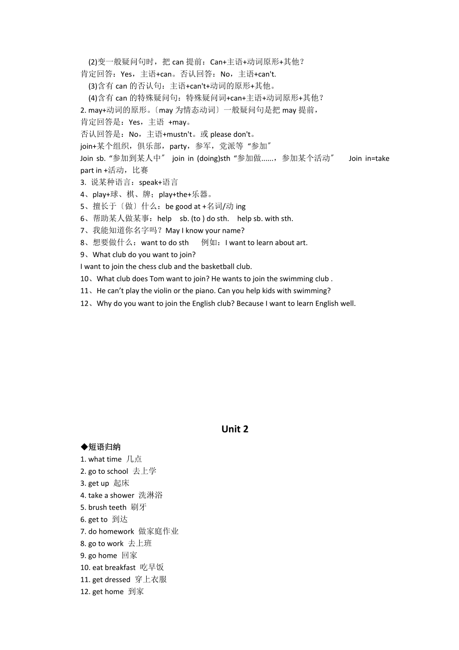 初一下学期英语重点知识点归纳总结材料.doc_第2页