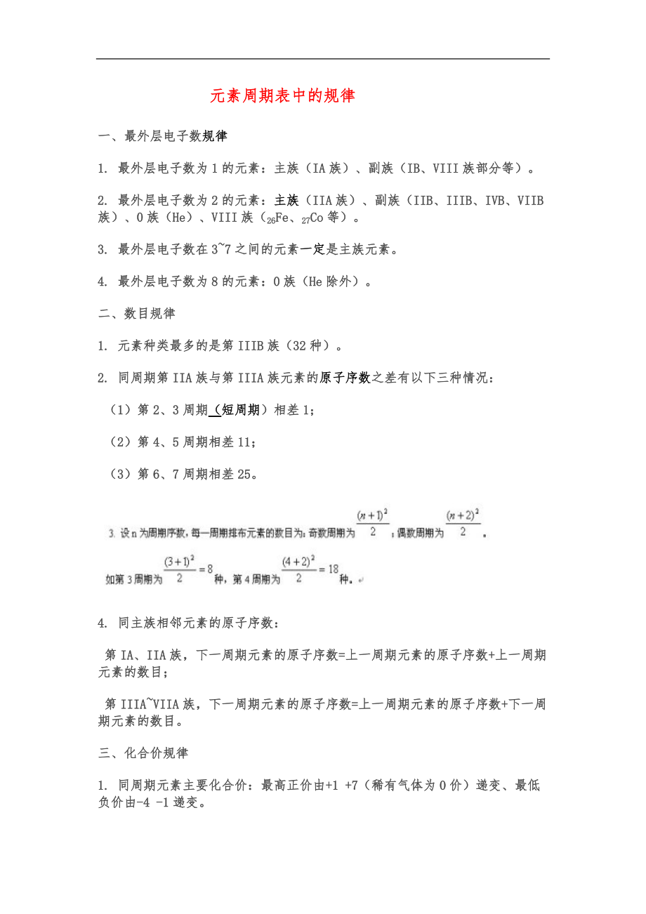 元素周期表中的规律.doc_第1页