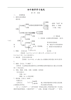 初中数学学习速成.doc