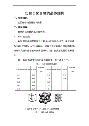 实验的2化合物地晶体结构.doc