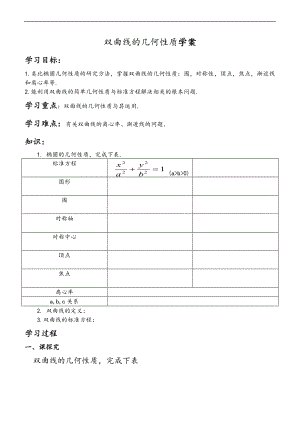 双曲线地几何性质选修1-1.doc