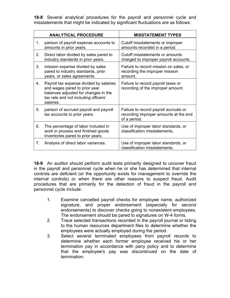 审计学一种整合方法阿伦斯英文版第12版课后问题详解Chapter18SolutionsManual.doc_第3页