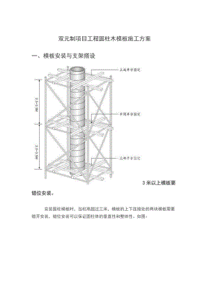 建筑圆柱木实用模板施工方案设计.doc