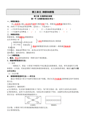 种群和群落知识整理.doc