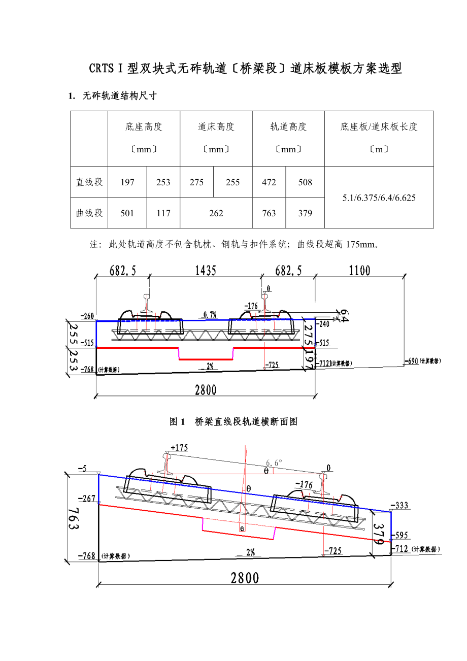 无砟轨道道床实用模板比选方案设计.doc_第1页