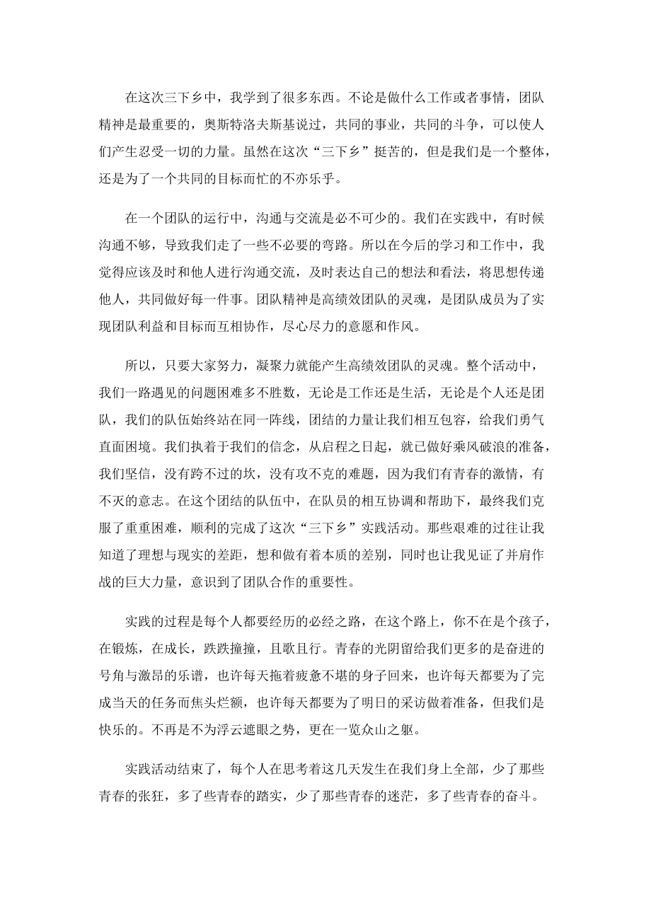 大学生三下乡社会实践报告10篇.doc_第2页