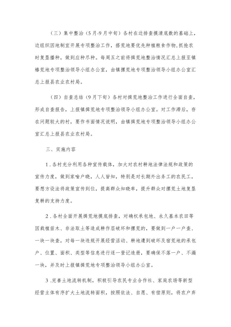 xxx镇撂荒地专项整治工作实施方案.docx_第2页