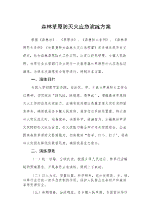 森林草原防灭火应急演练方案.docx