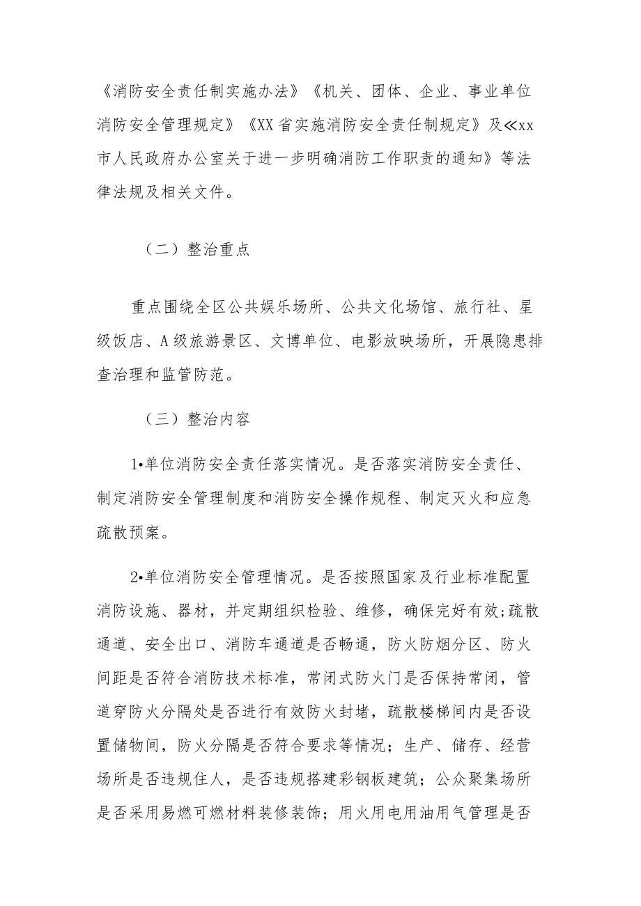 全区文化和旅游系统火灾隐患集中排查整治工作方案.docx_第2页