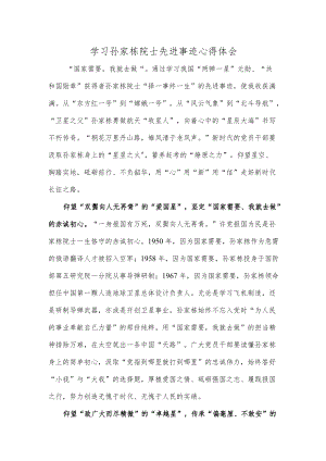 学习孙家栋院士先进事迹心得体会.docx