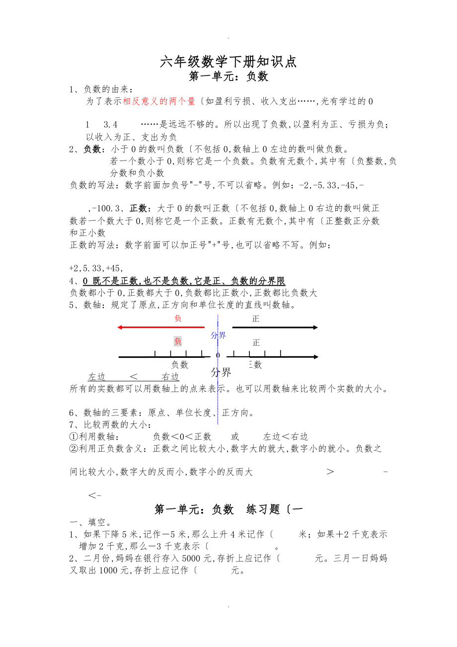 新人版六级下册数学教材.doc_第1页