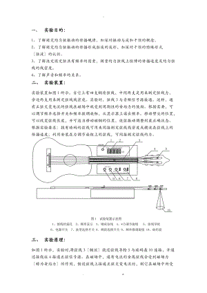 弦音震动实验报告.doc