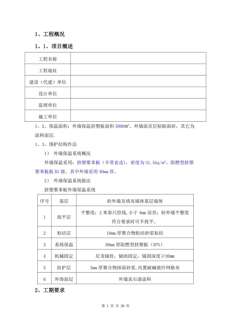 挤塑板外墙保温专项施工方案.doc_第1页