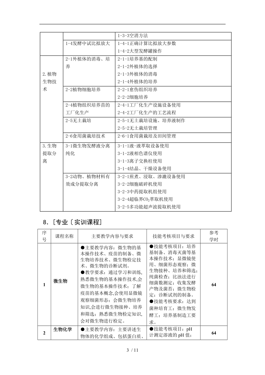 生物技术和应用专业教学标准详.doc_第3页