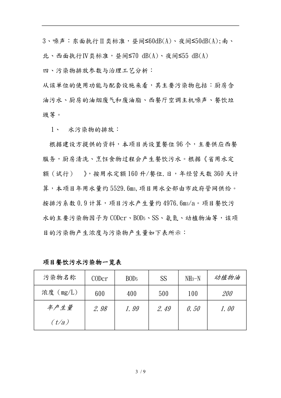 广州市某西餐厅环境污染治理方案.doc_第3页