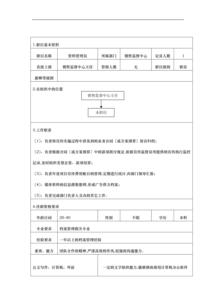 销售监督体系岗位说明书.doc_第3页