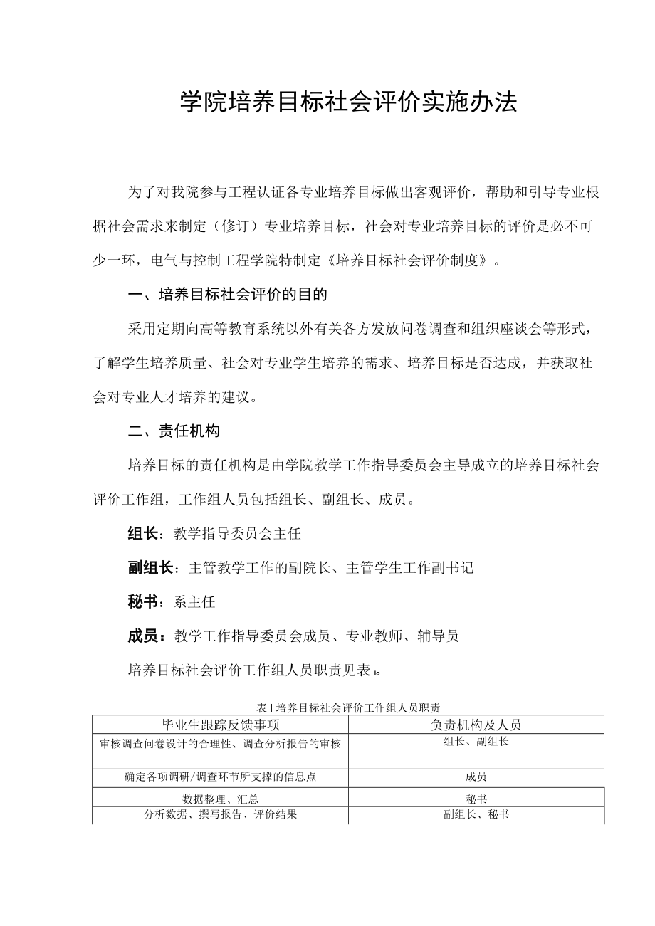 学院培养目标社会评价实施办法.docx_第1页