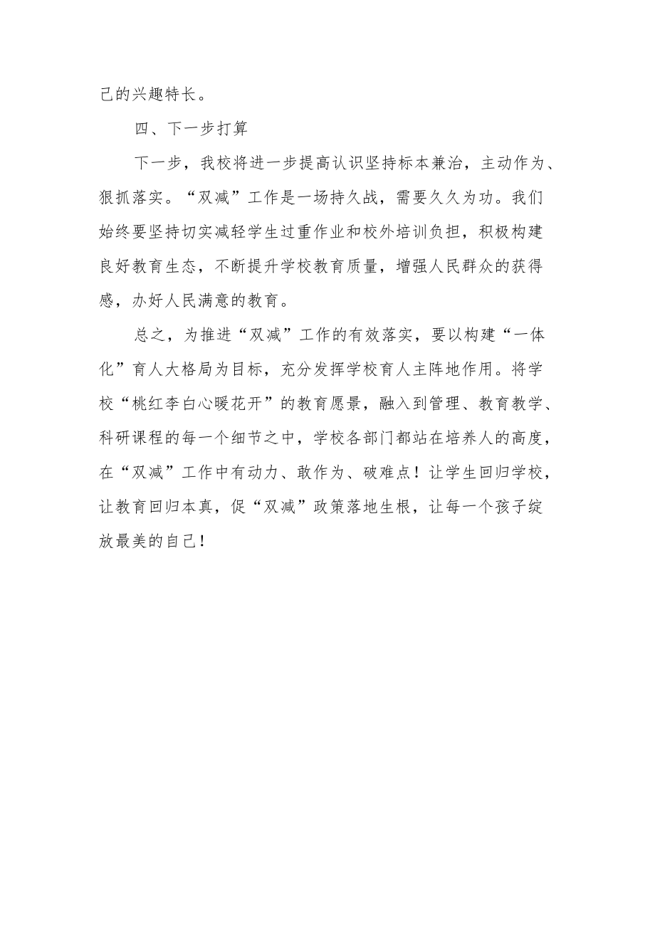 学校落实双减自查工作总结.docx_第3页