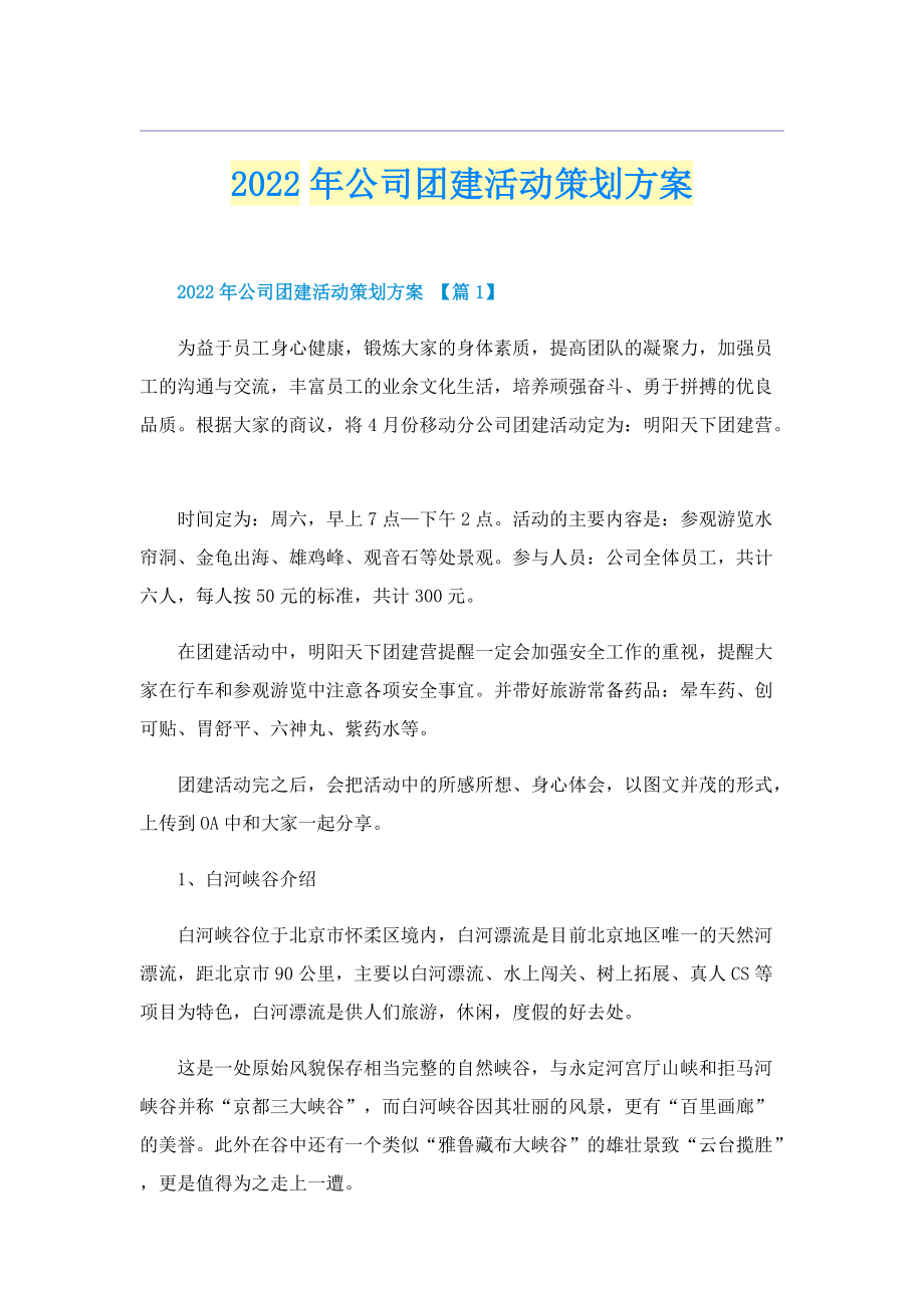 2022年公司团建活动策划方案.doc_第1页