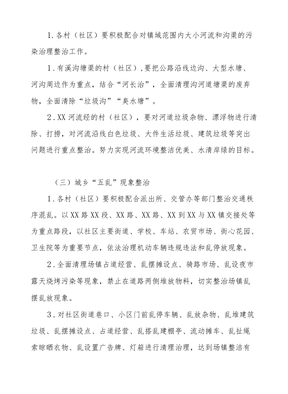 XX镇2021城乡环境综合治理专项行动实施方案.docx_第3页