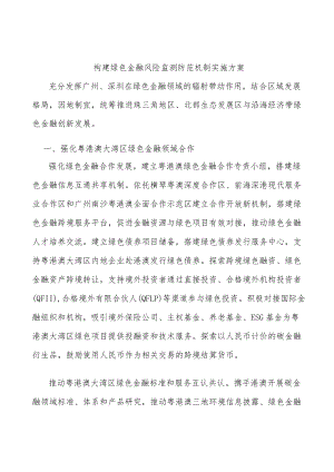 构建绿色金融风险监测防范机制实施方案.docx