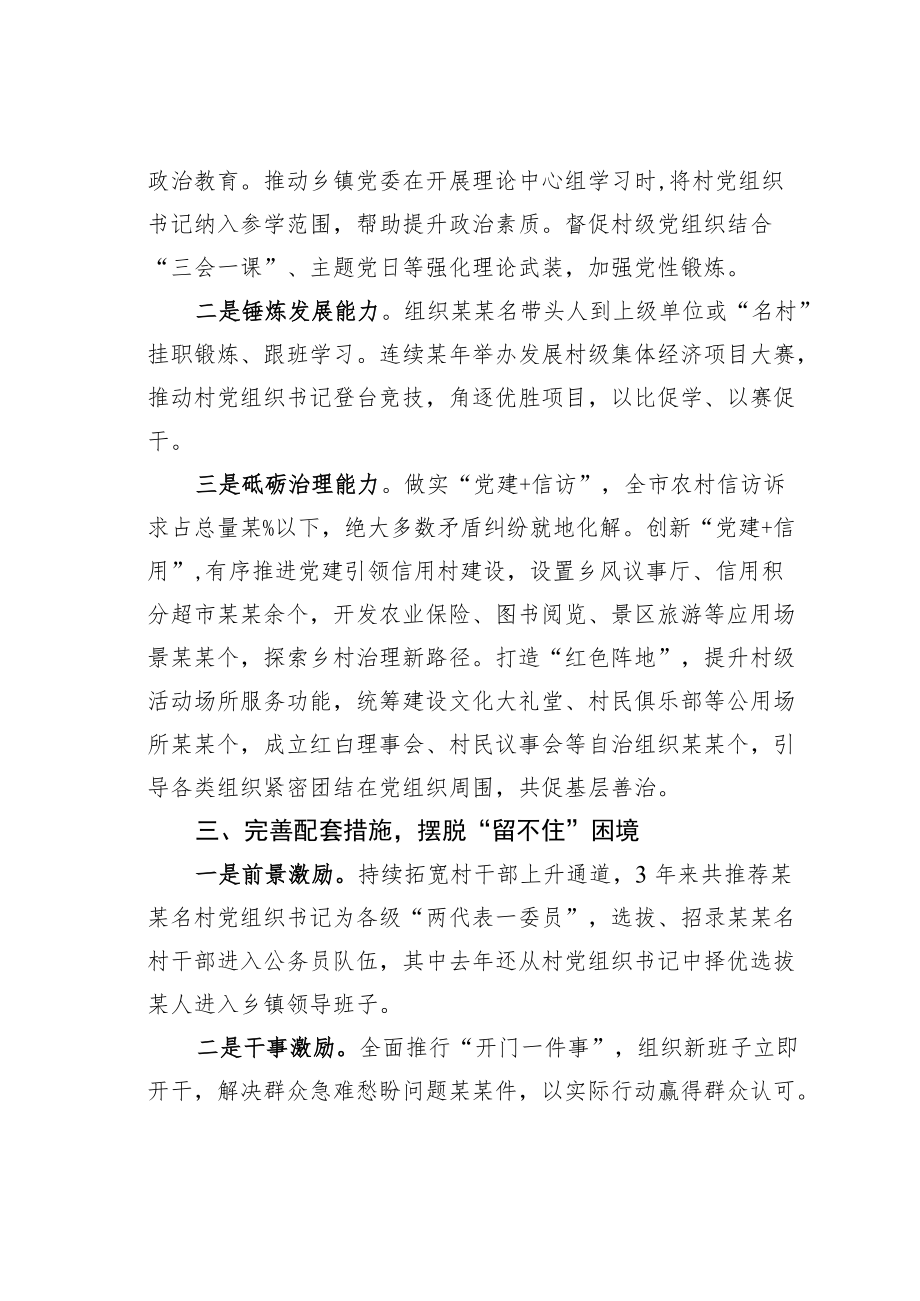 某某市村党组织带头人队伍建设经验材料.docx_第2页