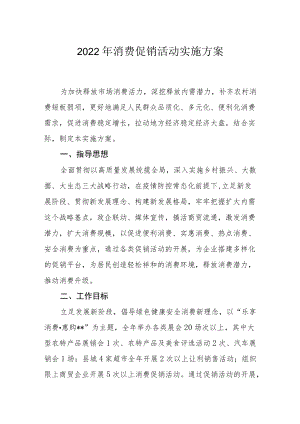 2022消费促销活动实施方案.docx