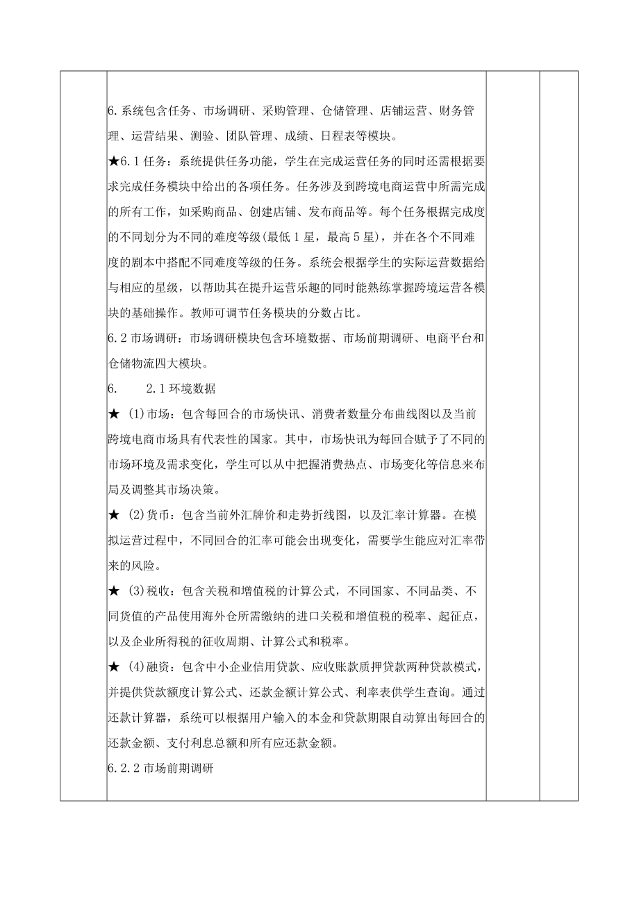 XX工贸职业技术学院202X跨境电商和国际贸易创新创业综合实训招标项目采购需求.docx_第3页