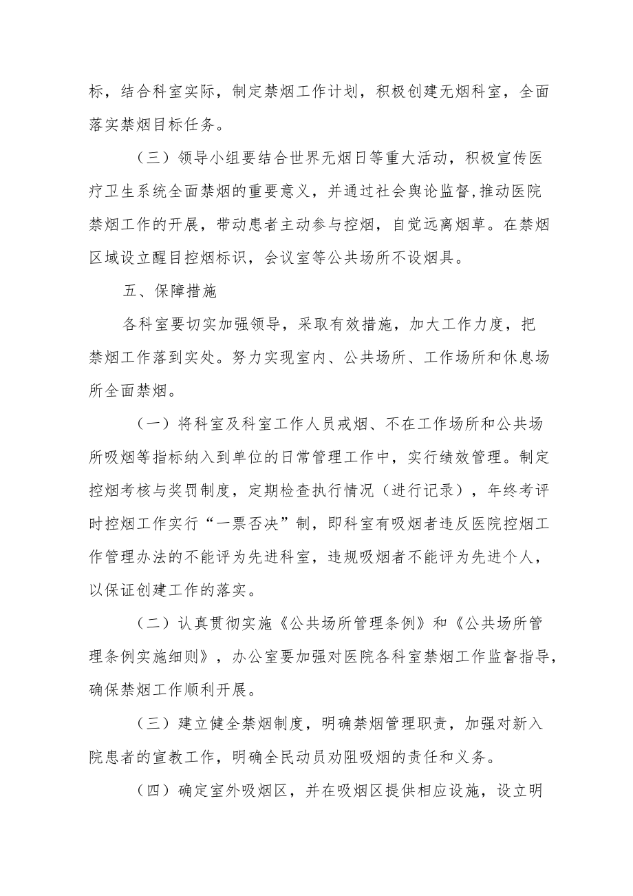 卫生院关于实施无烟医院工作方案、领导组、制度、细则.docx_第3页