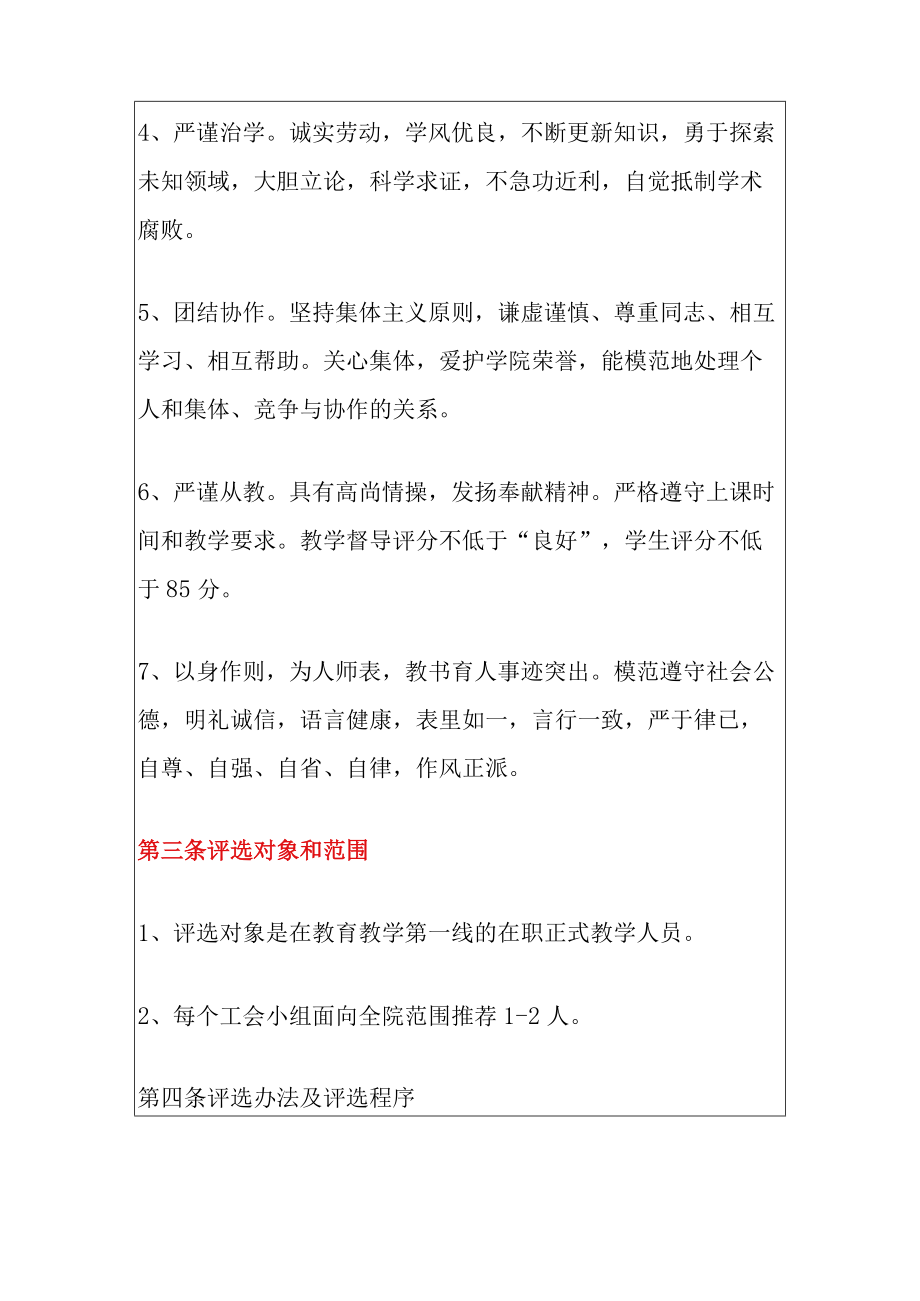 2022学校师德标兵评选办法.docx_第2页