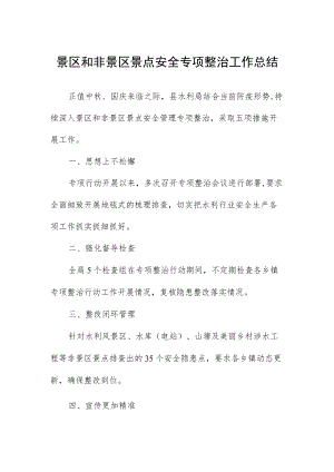 景区和非景区景点安全专项整治工作总结.docx