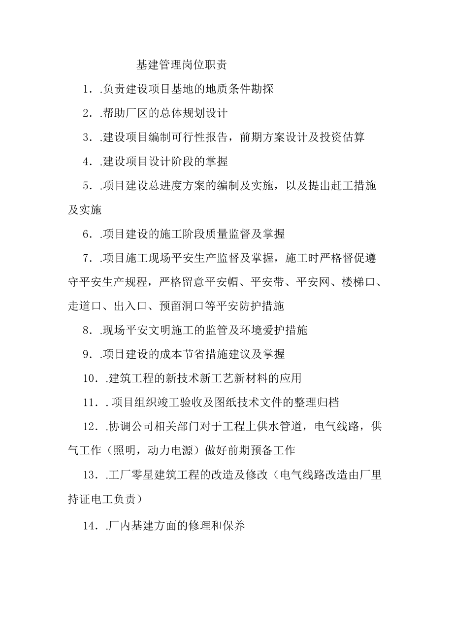 基建管理岗位职责.docx_第1页