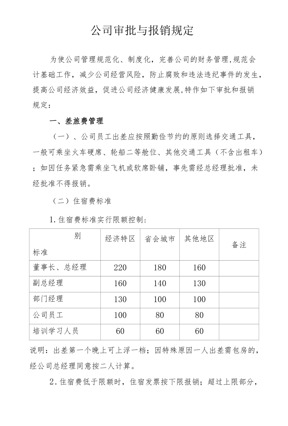 公司审批与报销规定.docx_第1页