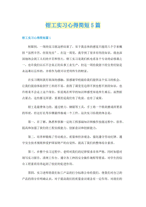 钳工实习心得简短5篇.doc