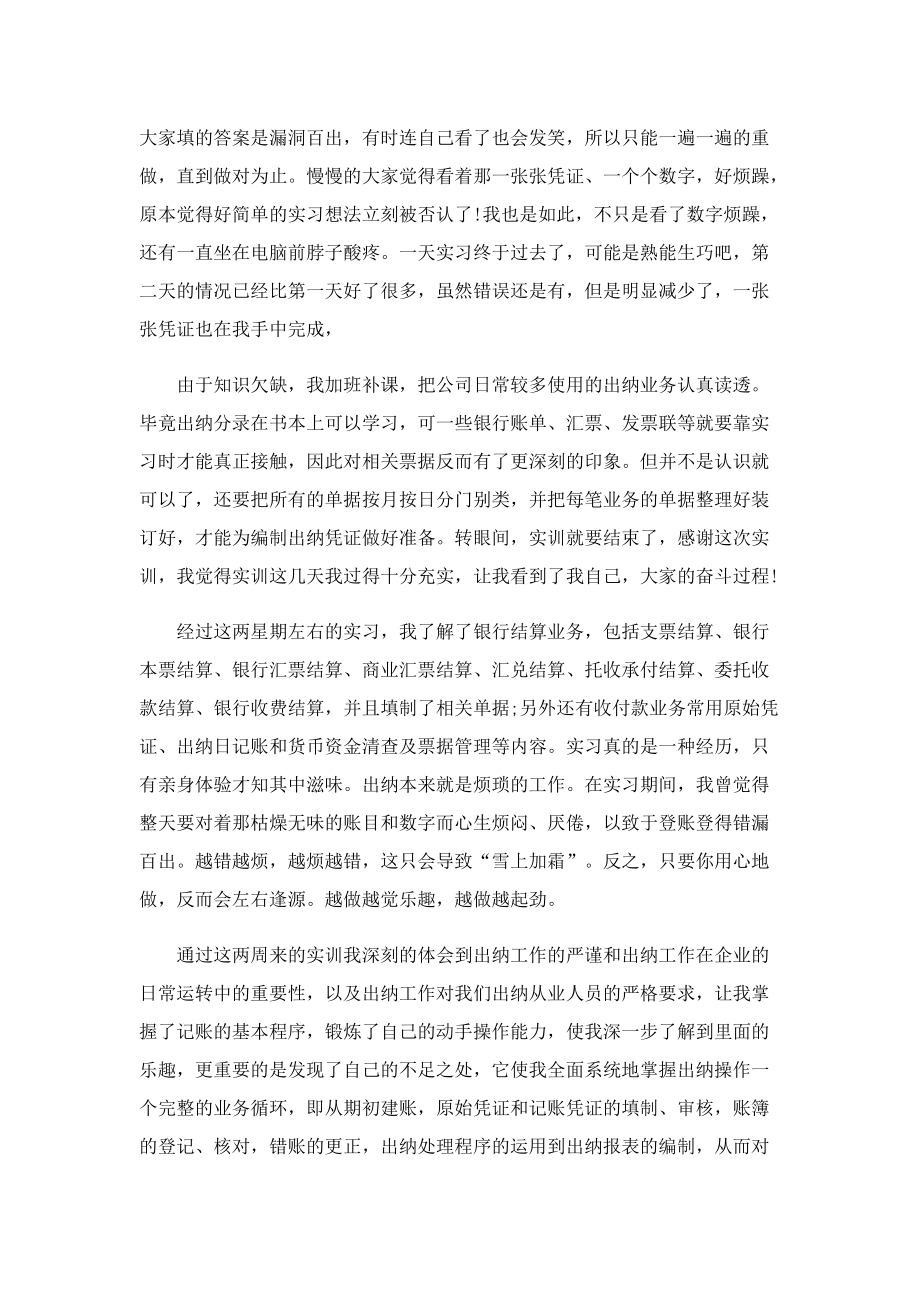 出纳实习心得精读5篇.doc_第3页