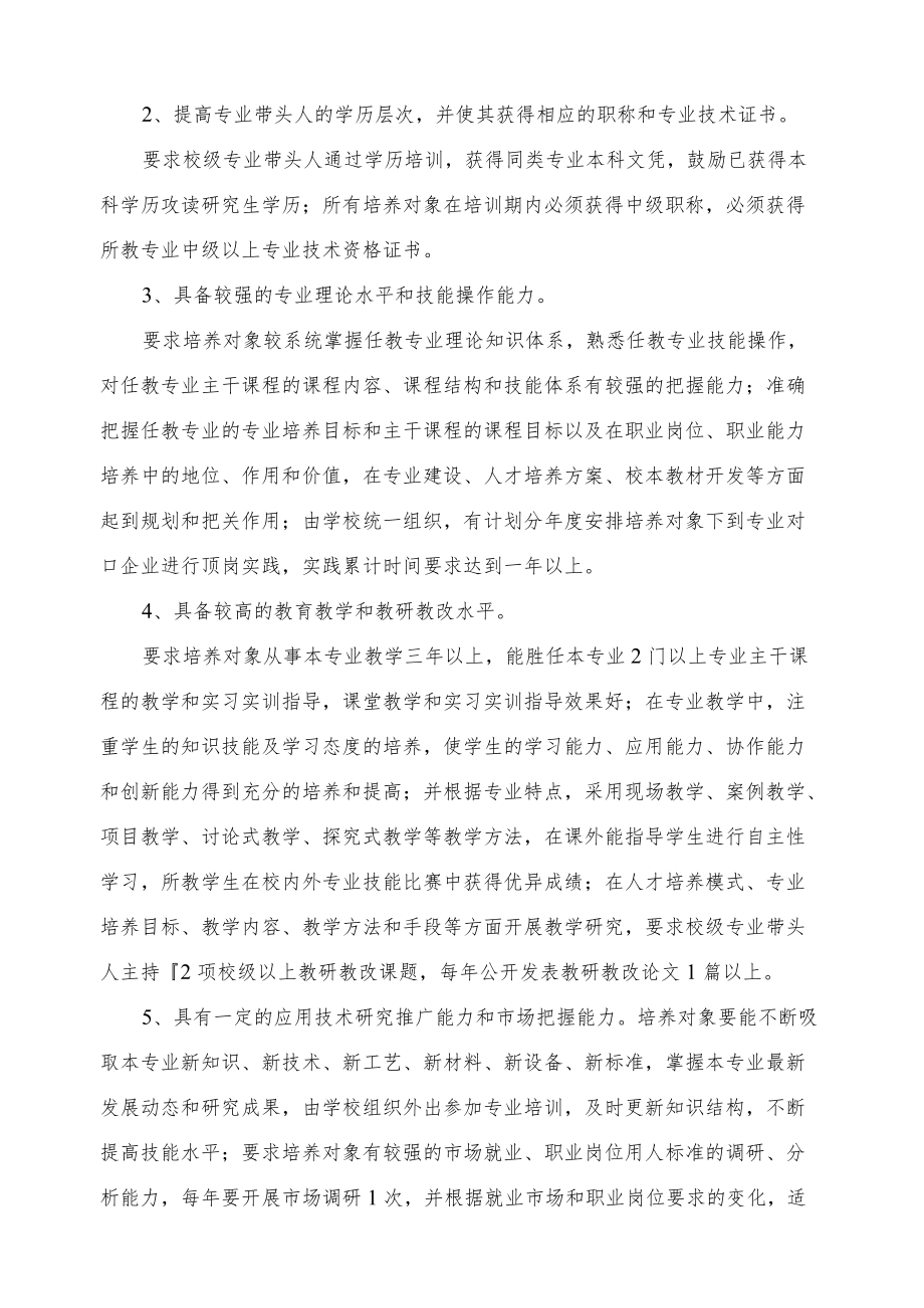 计算机网络技术专业带头人培养计划.docx_第2页