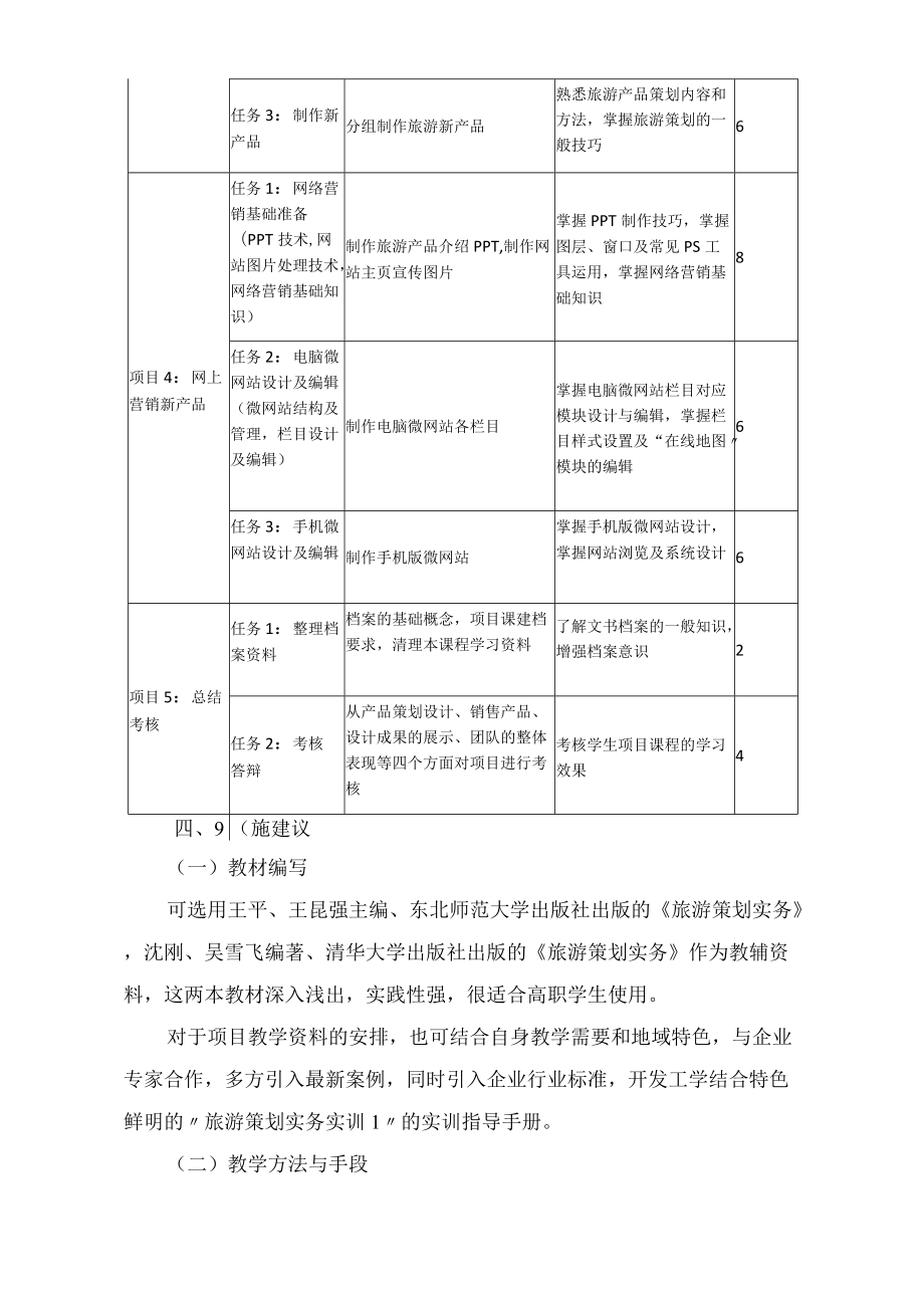 《旅游策划实务》课程标准.docx_第3页