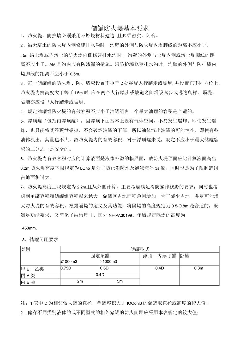 储罐防火堤知识.docx_第1页