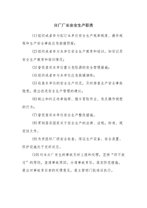 分厂厂长安全生产职责.docx